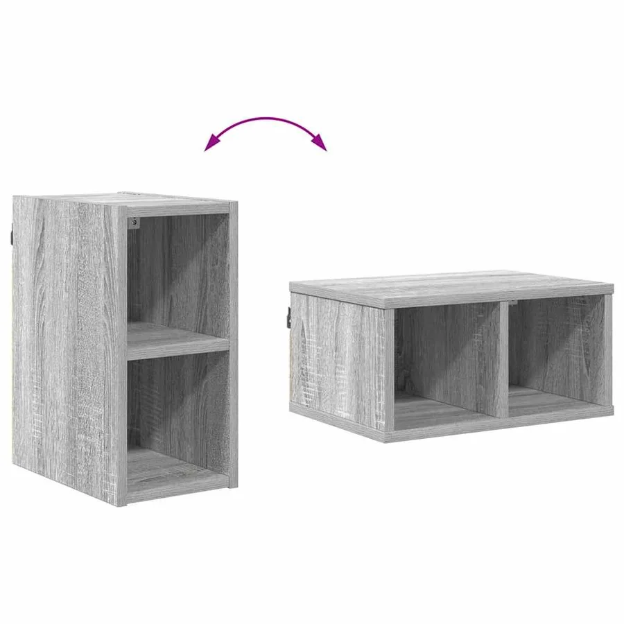 Armoire suspendue avec stockage Gris Sonoma 20 x 29,5 x 40 cm - 8