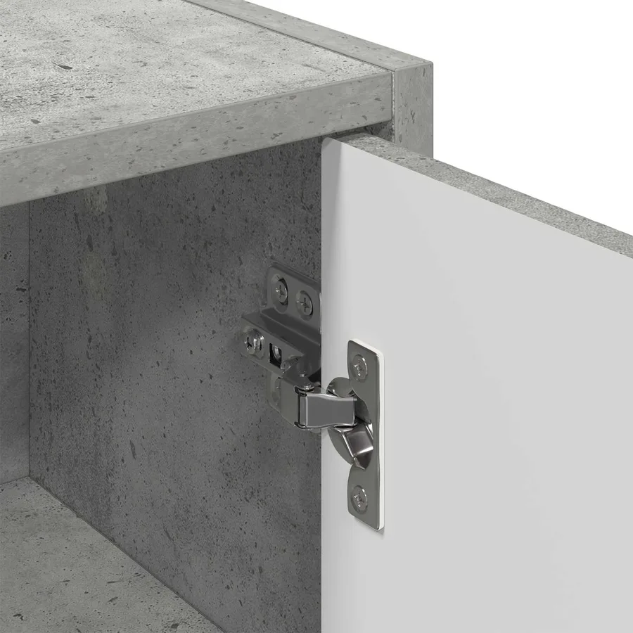 Cabinet de salle de bain Gris béton 39 x 23,5 x 65 cm - 10