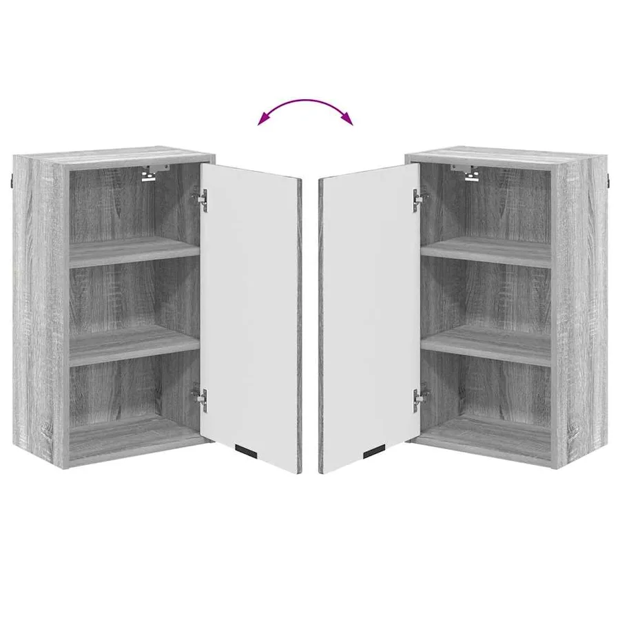 Ensemble de mobilier de salle de bain 3 pcs Sonoma gris - 13