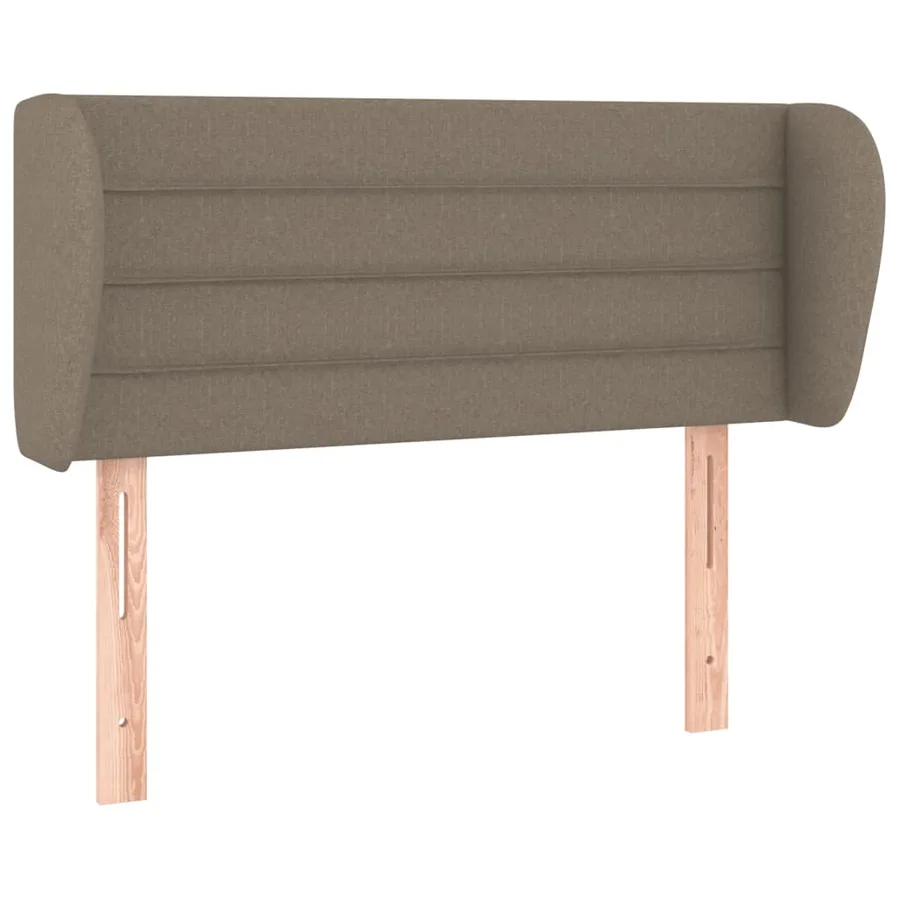 Tête de lit avec oreilles Taupe 93x23x78/88 cm Tissu - 2