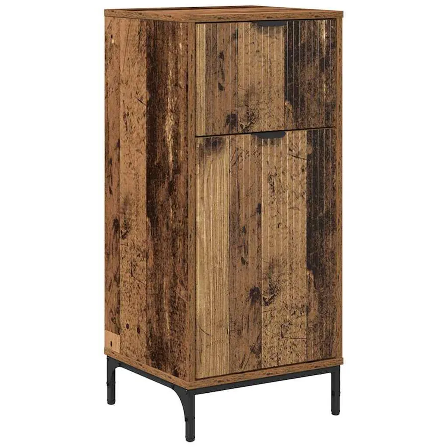 Ensemble de mobilier de salle de bain avec tiroir Bois Ancien - 7