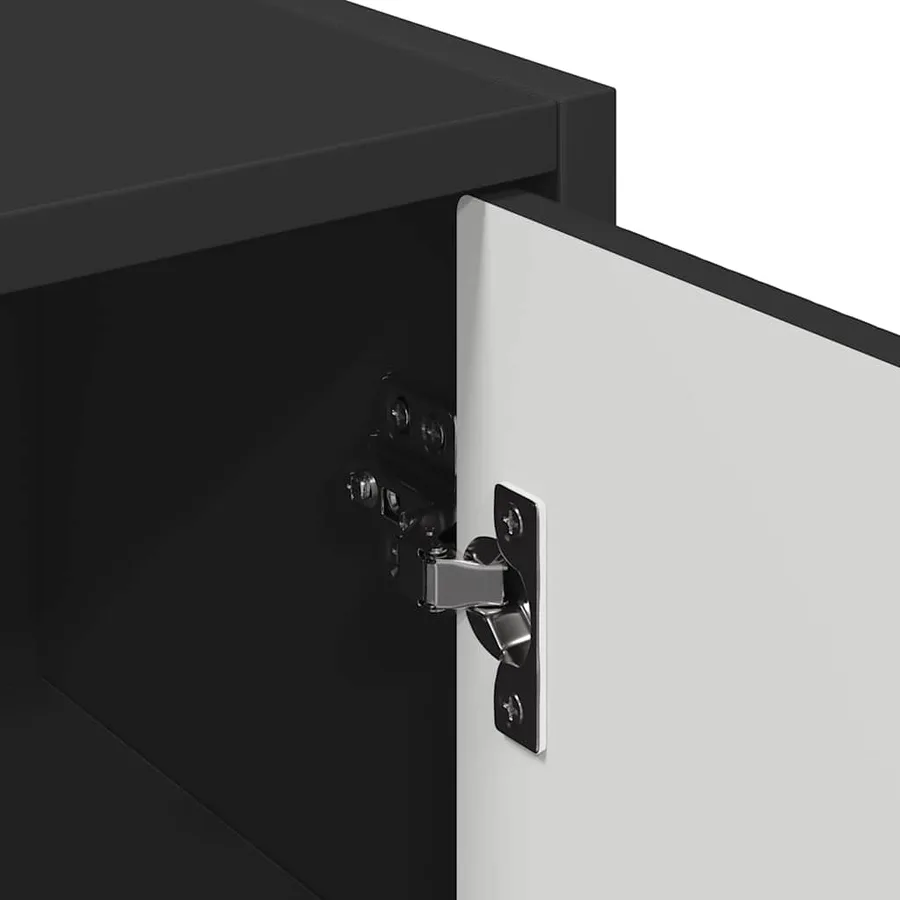 Cabinet de salle de bain Montage mural Noir 39 x 23,5 x 65 cm - 10