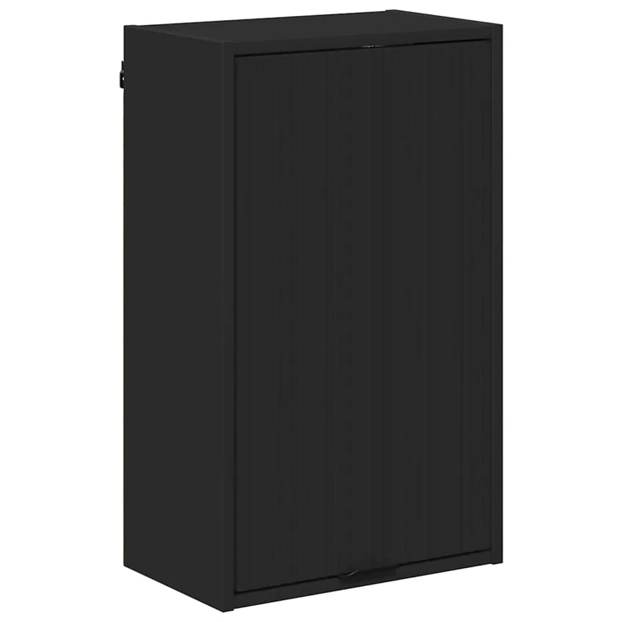 Cabinet de salle de bain Montage mural Noir 39 x 23,5 x 65 cm - 2