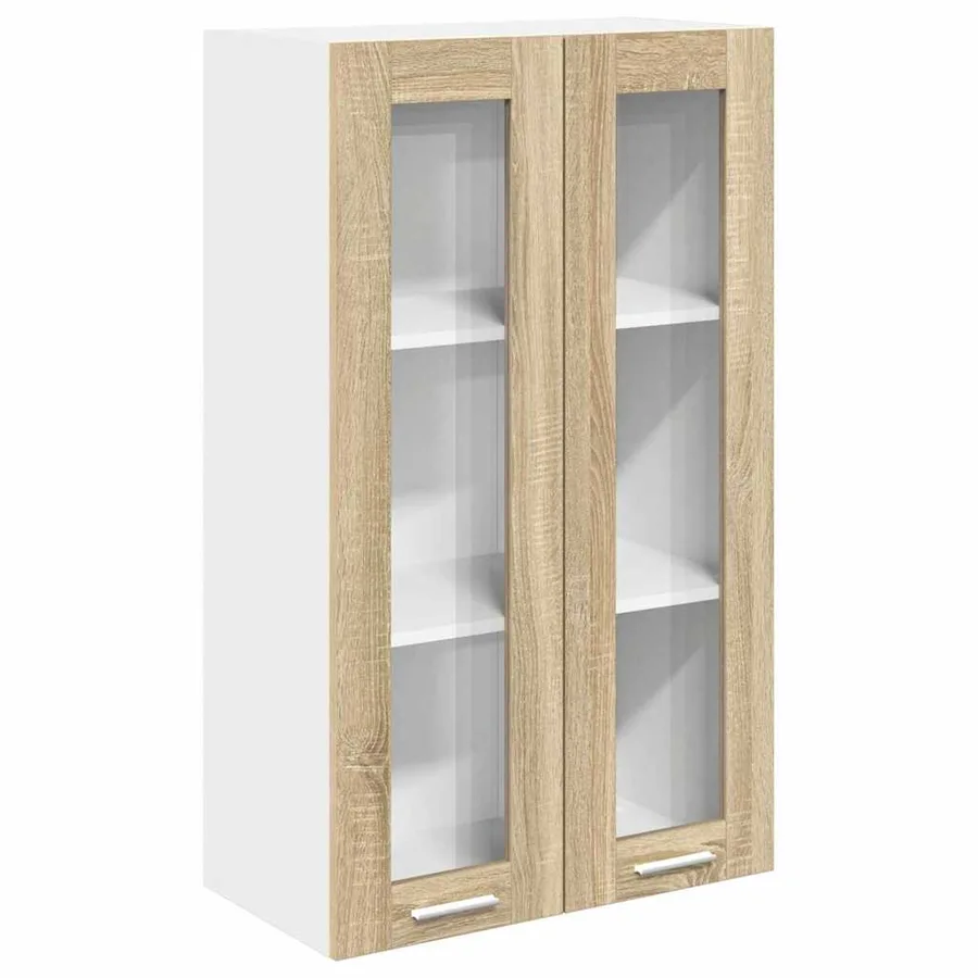 Armoire suspendue avec stockage Chêne Sonoma 60 x 31 x 100 cm - 2