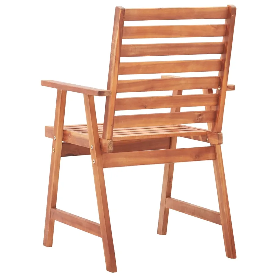 Chaises à manger d'extérieur lot de 2 et coussins Acacia massif - 6