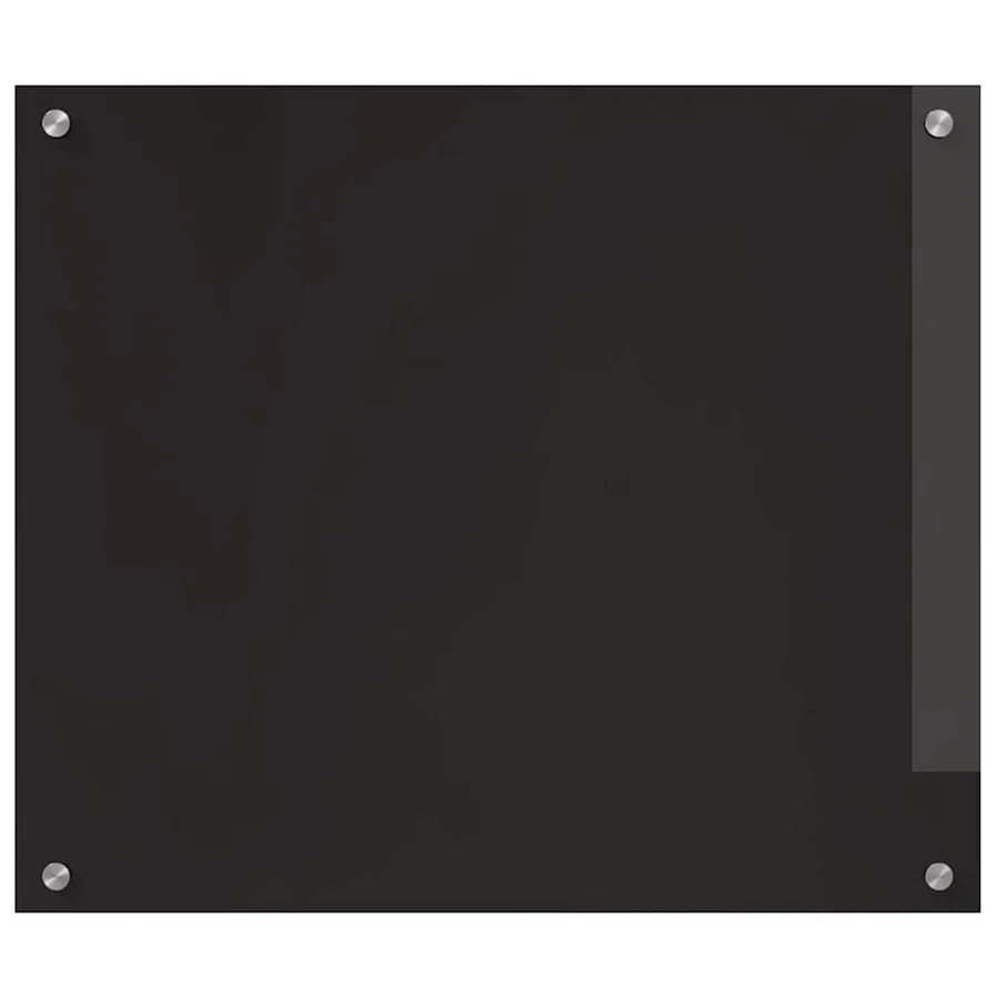 Crédence de cuisine 2 pcs Noir 70 x 60 cm verre trempé - 4