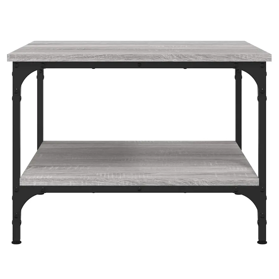 Table basse sonoma gris 55x55x40 cm bois d'ingénierie - 4