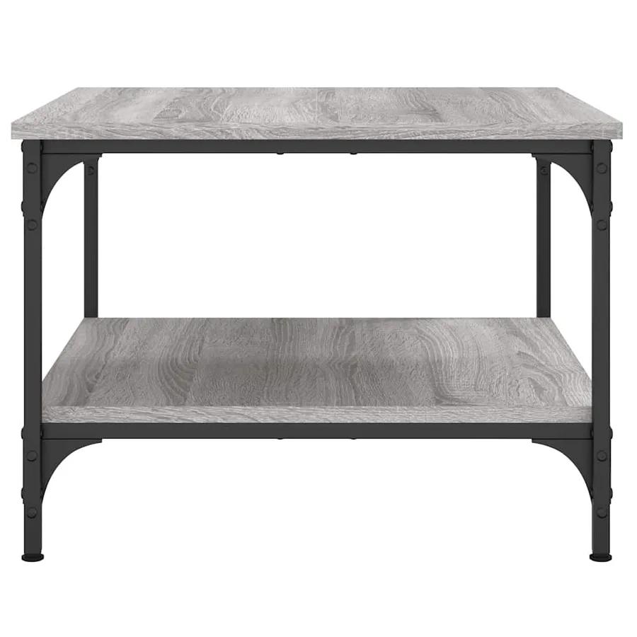 Table basse sonoma gris 55x55x40 cm bois d'ingénierie - 6