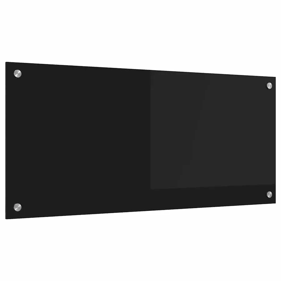 Crédence de cuisine Noir 90 x 40 cm verre trempé - 2