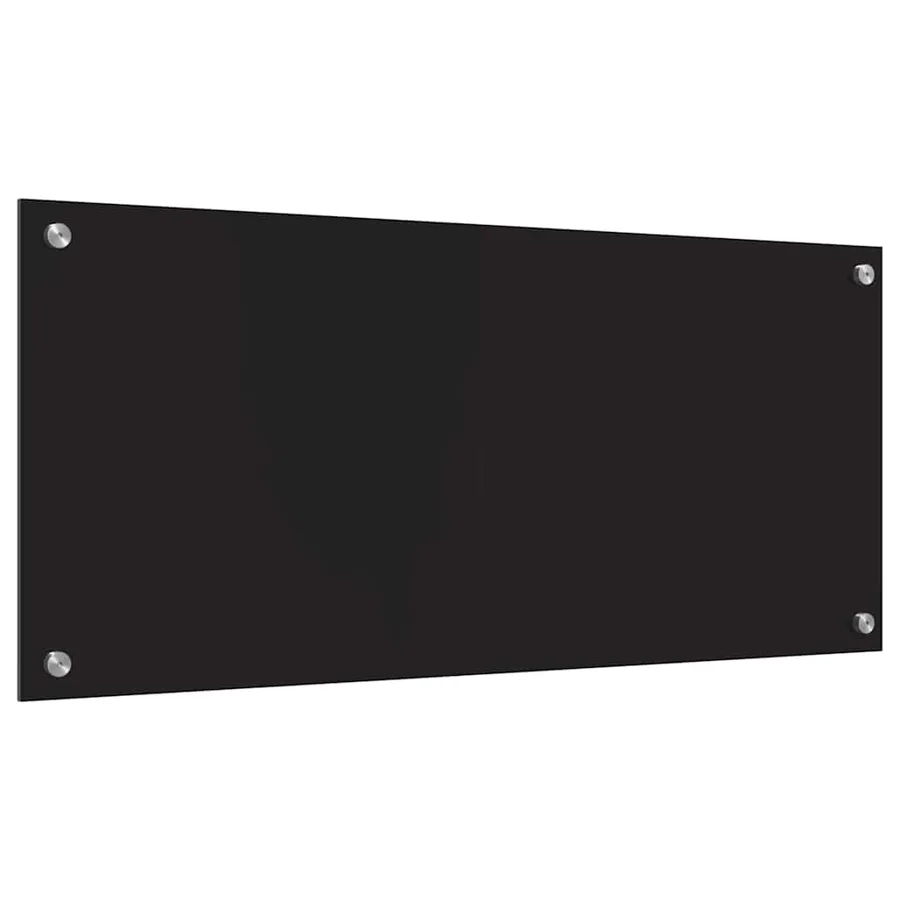 Crédence de cuisine Noir 90 x 40 cm verre trempé - 6