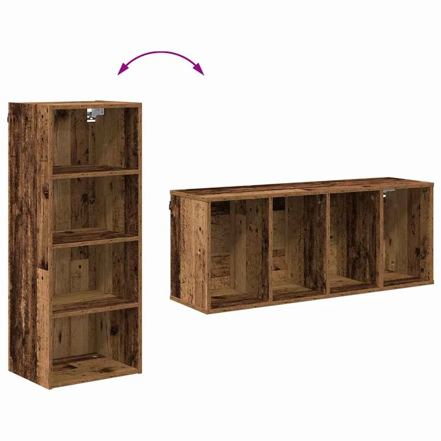 Armoire suspendue avec stockage Bois ancien 40 x 29,5 x 100 cm - 10