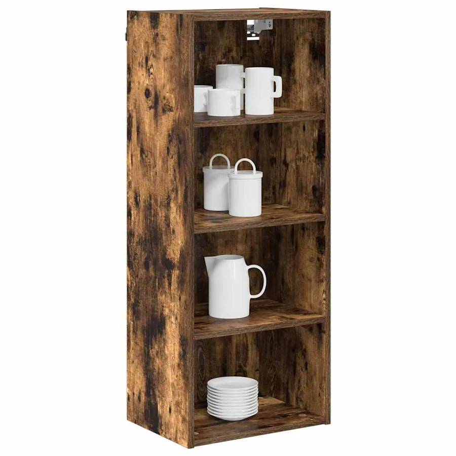 Armoire suspendue avec stockage Chêne fumé 40 x 29,5 x 100 cm - 3