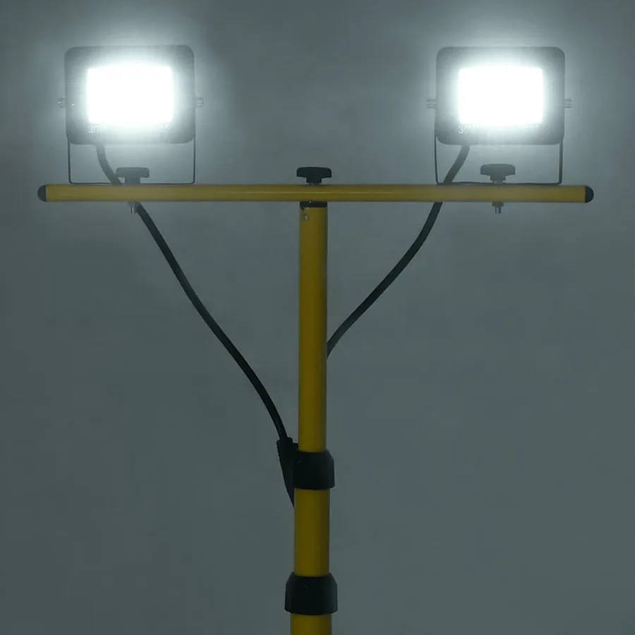 Projecteur à LED avec trépied 2x30 W Blanc froid - 2