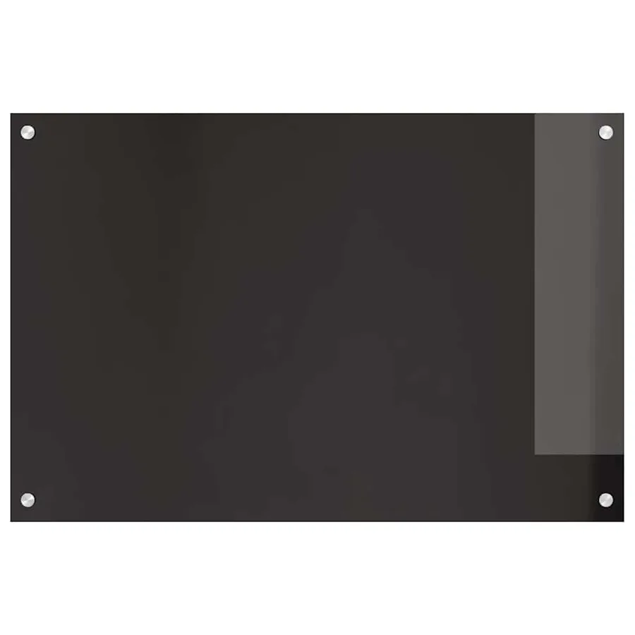 Crédence de cuisine 2 pcs Noir 90 x 60 cm verre trempé - 4