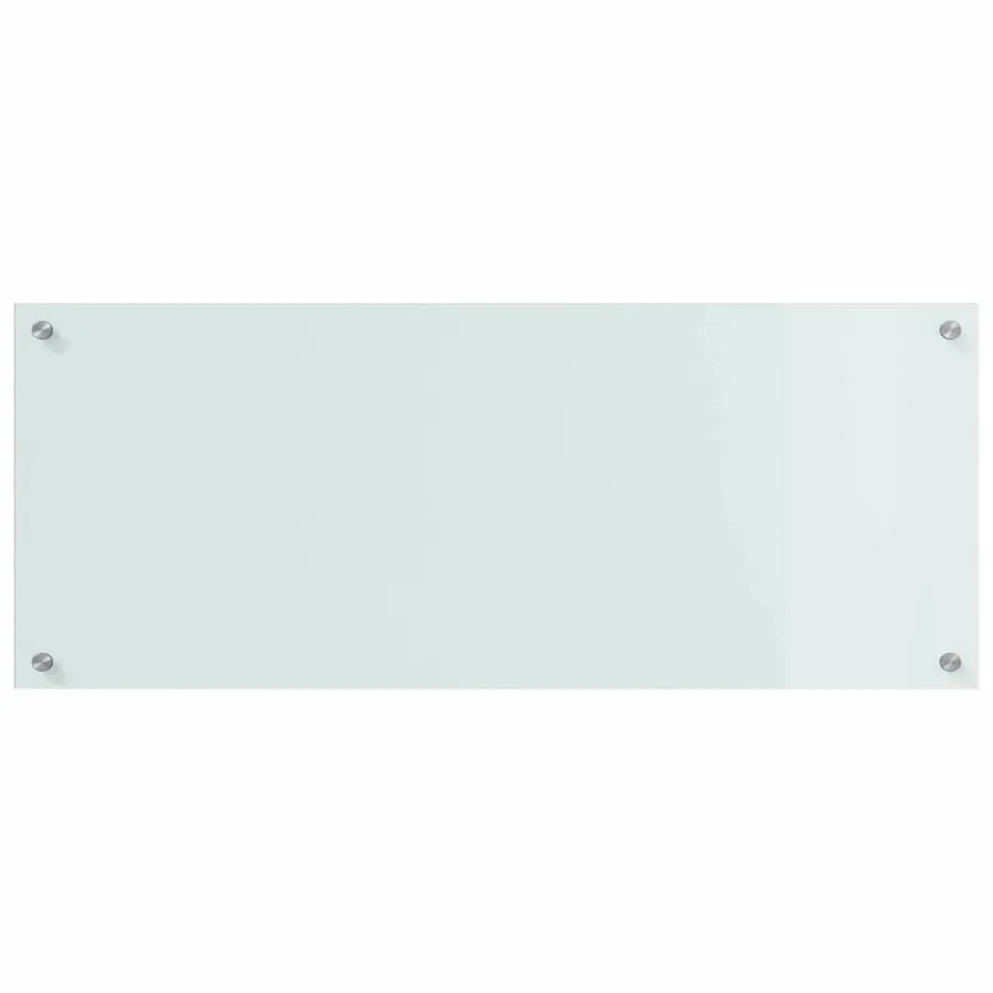 Crédence de cuisine 2 pcs Blanc 100 x 40 cm verre trempé - 4