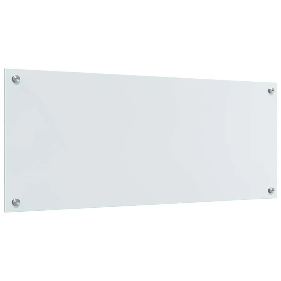 Crédence de cuisine 2 pcs Blanc 100 x 40 cm verre trempé - 6