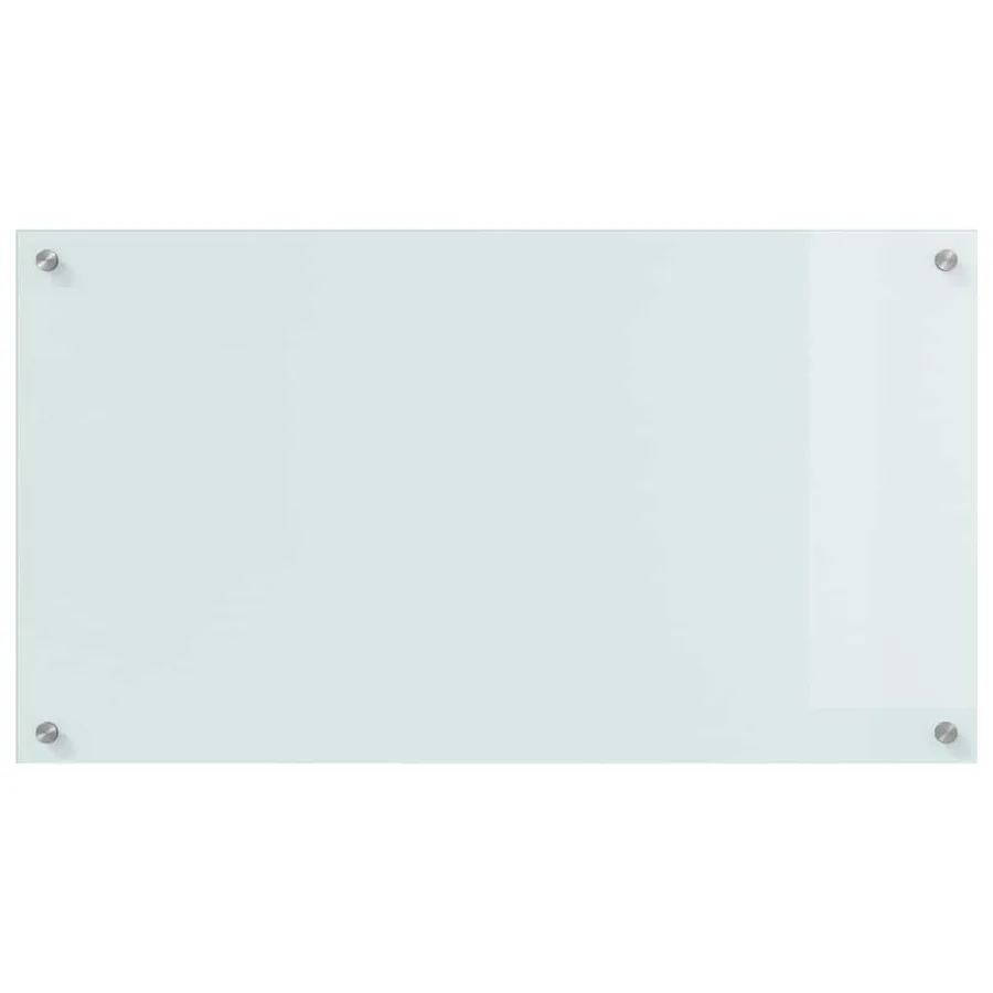 Crédence de cuisine 2 pcs Blanc 90 x 50 cm verre trempé - 4