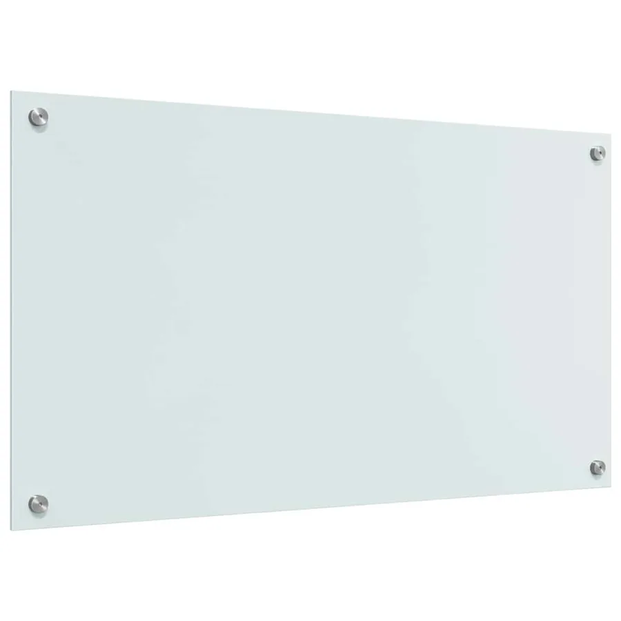 Crédence de cuisine 2 pcs Blanc 90 x 50 cm verre trempé - 6