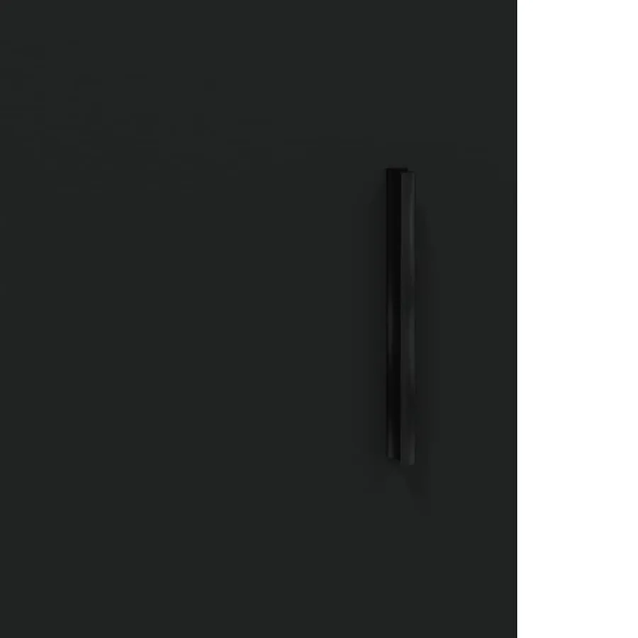 Armoires murales 2 pcs noir bois d'ingénierie - 10