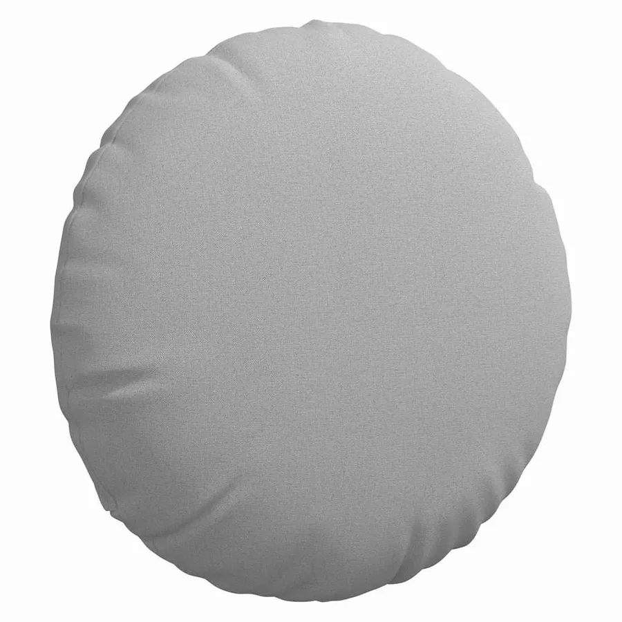 Coussins de siège 2 pcs Gris nuage Ø60 x 21 cm tissu - 5