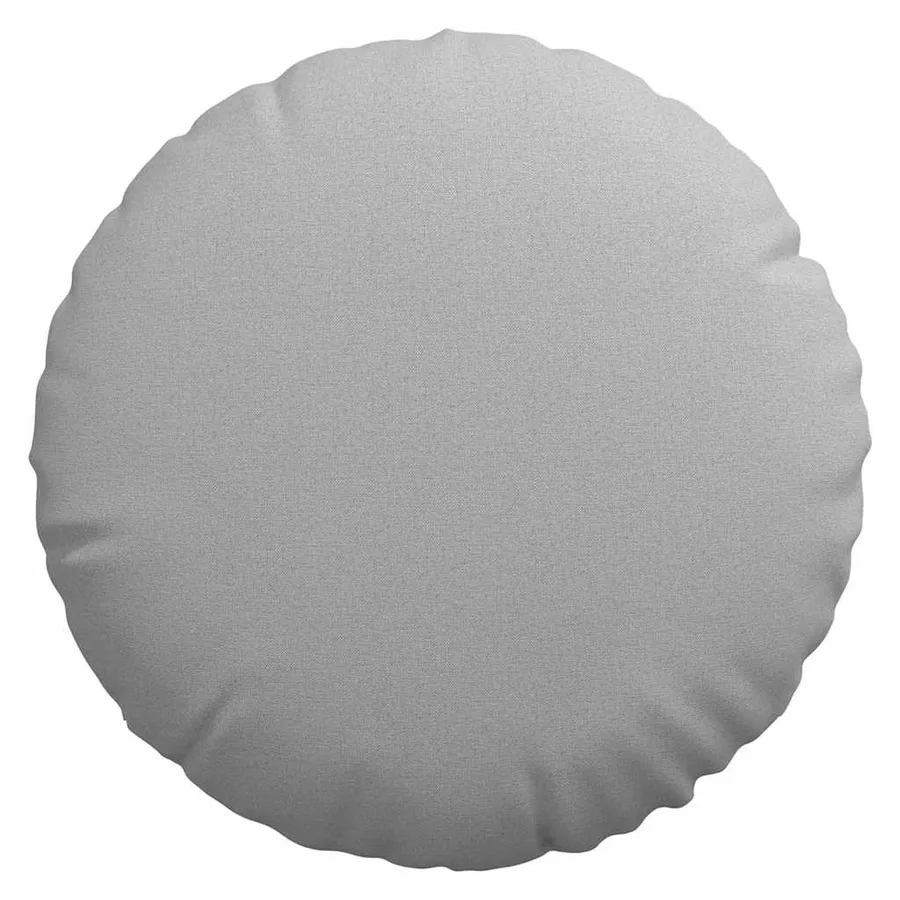 Coussins de siège 2 pcs Gris nuage Ø60 x 21 cm tissu - 6