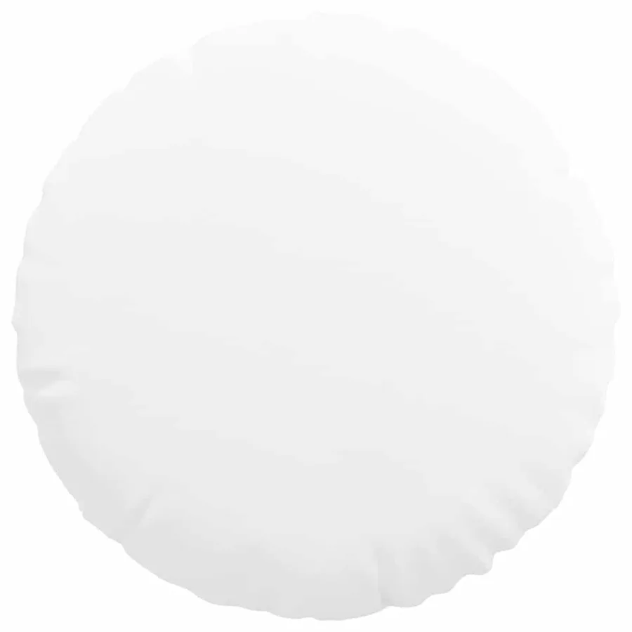 Coussins de siège 2 pcs Blanc Ø60 x 21 cm tissu - 6