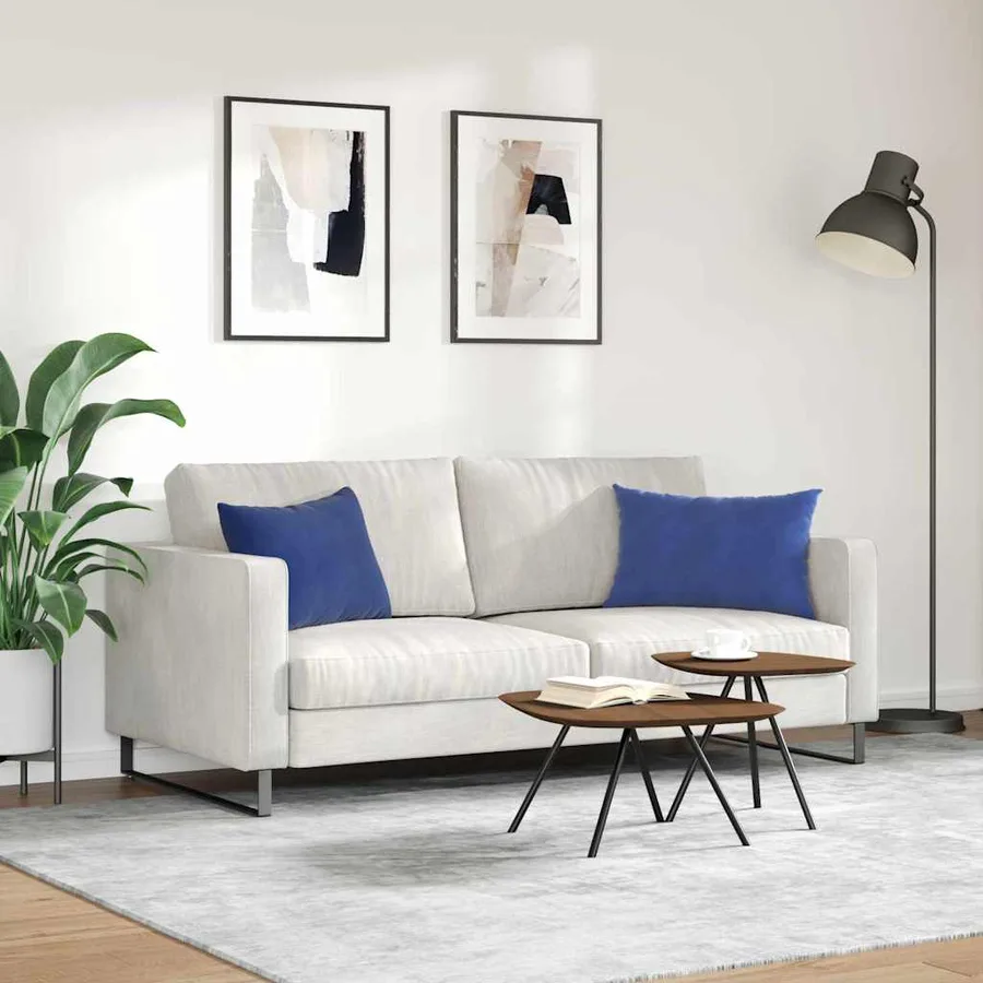 Coussins de canapé 2 pcs Bleu police 60 x 40 cm - 4