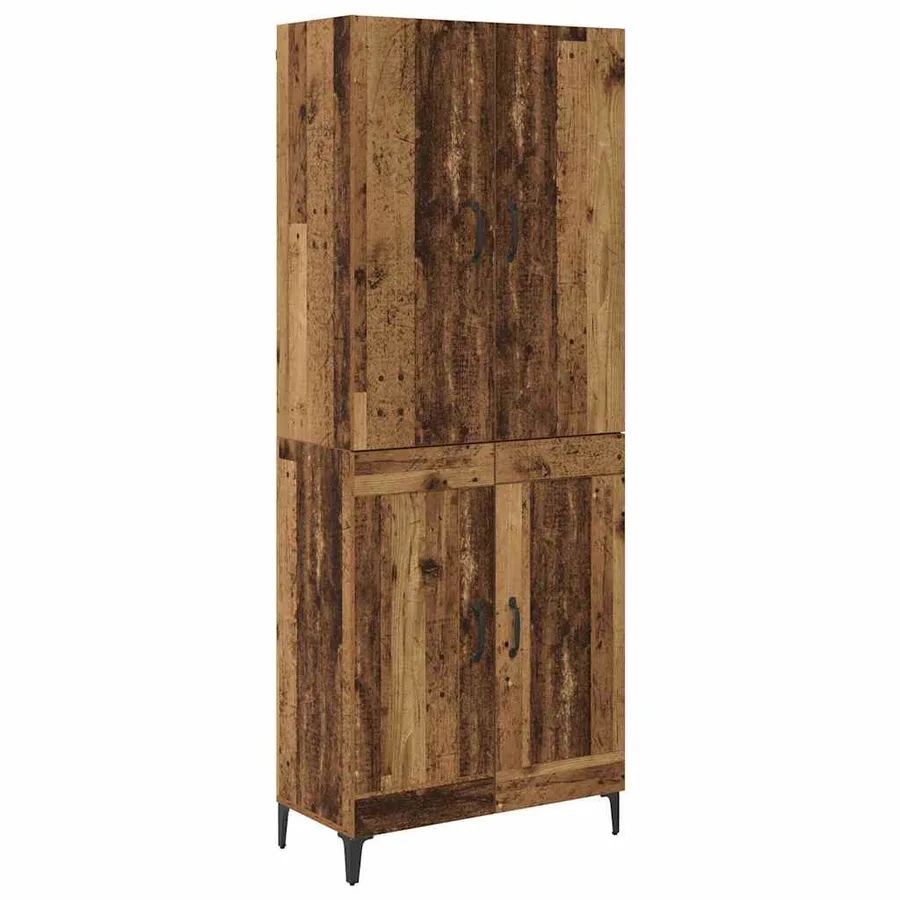 Haut Armoire Bois Ancien 69,5 x 34 x 180 cm Bois d'ingénierie - 2