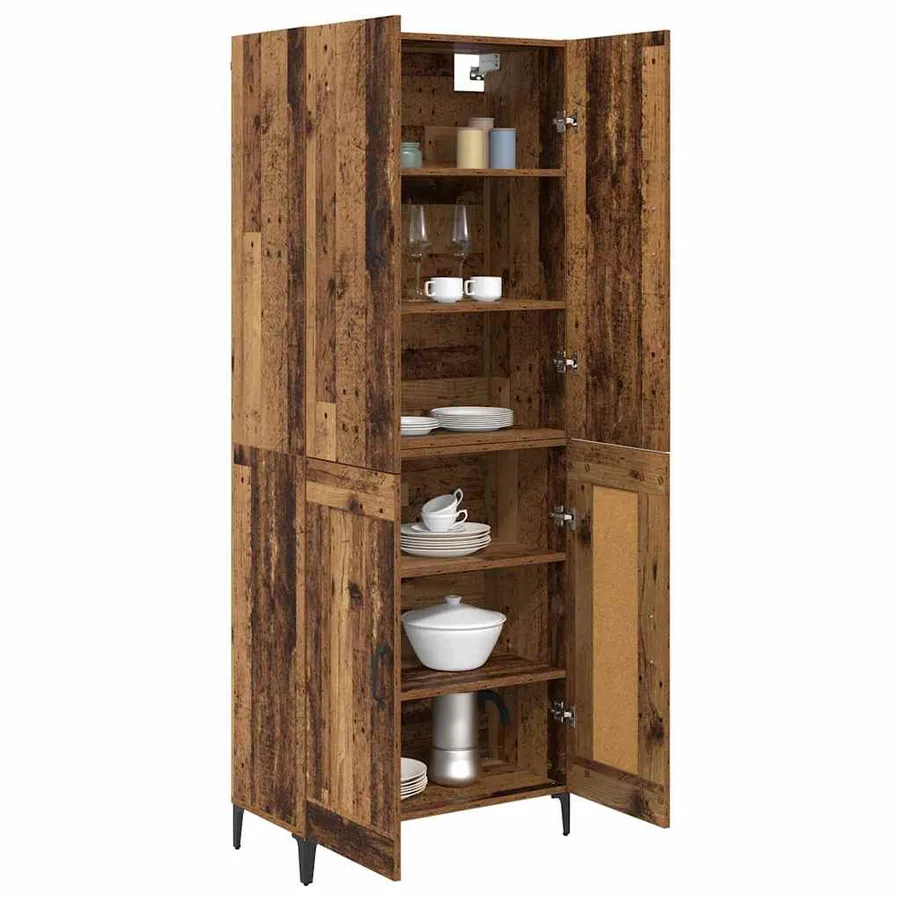 Haut Armoire Bois Ancien 69,5 x 34 x 180 cm Bois d'ingénierie - 3