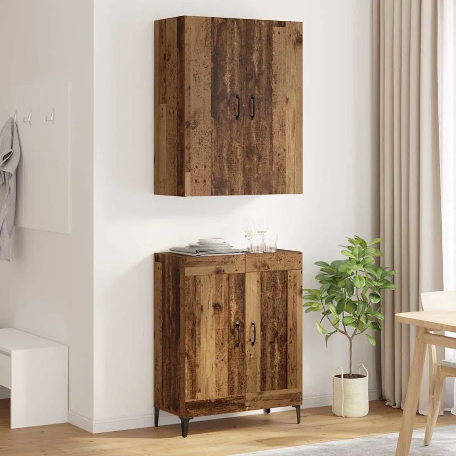 Haut Armoire Bois Ancien 69,5 x 34 x 180 cm Bois d'ingénierie - 4
