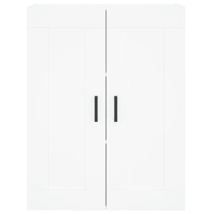 Armoires murales 2 pcs blanc bois d'ingénierie - 6