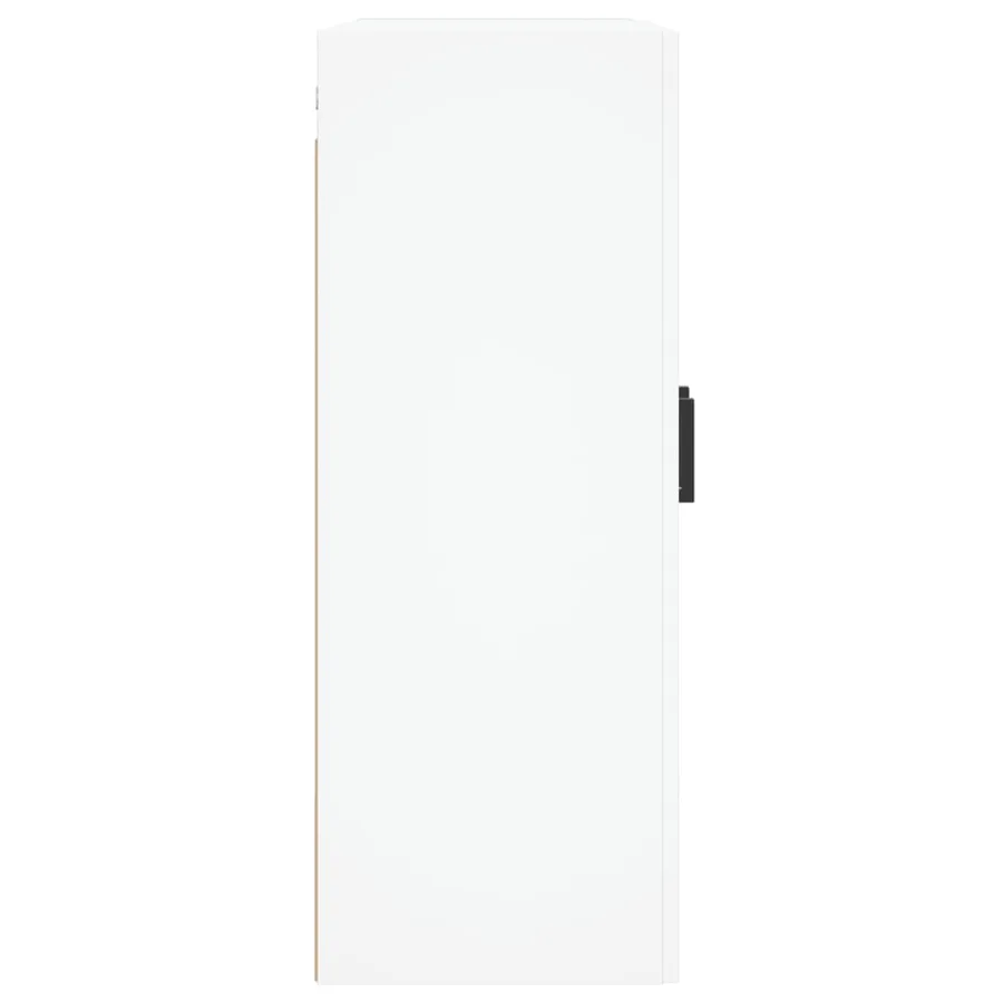 Armoires murales 2 pcs blanc bois d'ingénierie - 7