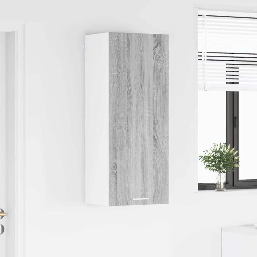 Armoire suspendue avec porte Riga Gris Sonoma 40 x 31 x 100 cm - 4