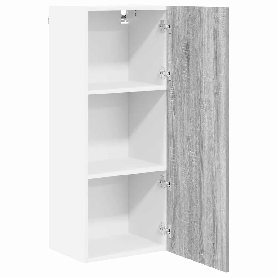 Armoire suspendue avec porte Riga Gris Sonoma 40 x 31 x 100 cm - 5