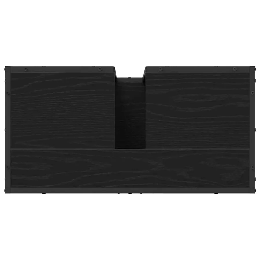Ensemble de mobilier de salle de bain 4 pcs Chêne noir - 11