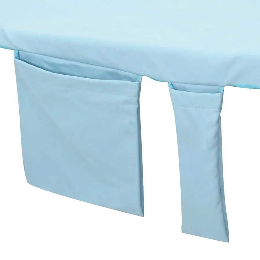 Serviettes de Transat 2 pcs Bleu 210 x 75 cm - 7