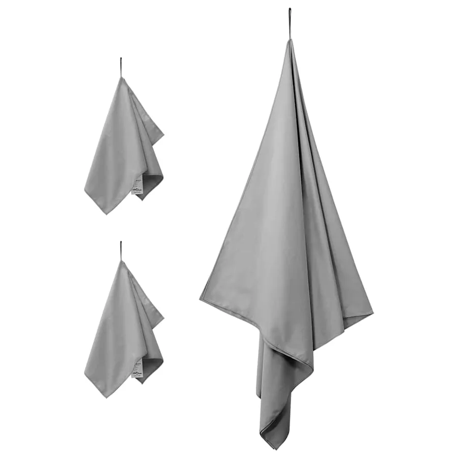 Set de serviettes de sport 3 pcs Gris foncé - 3