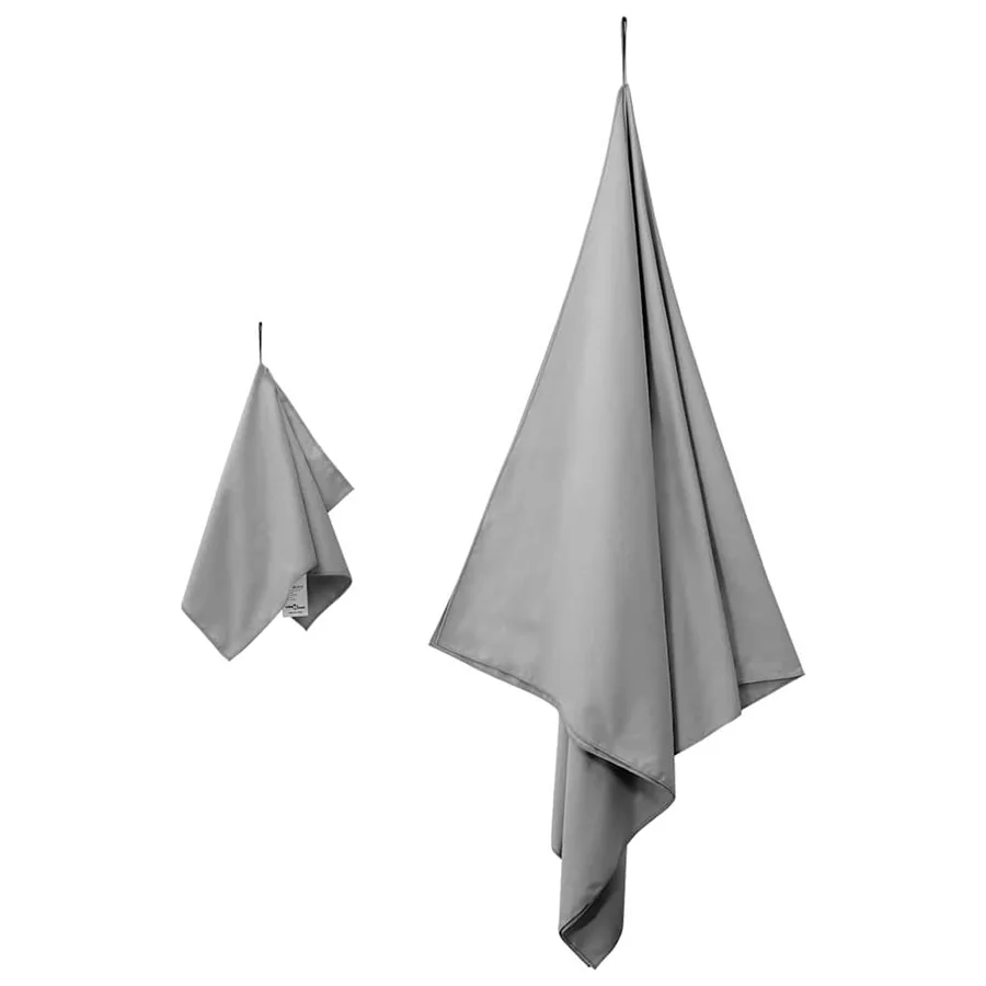 Set de serviettes de sport 2 pcs Gris foncé tissu - 3