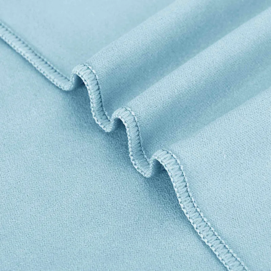 Serviettes de chaise d'extérieur 2 pcs Bleu 130 x 60 cm - 7