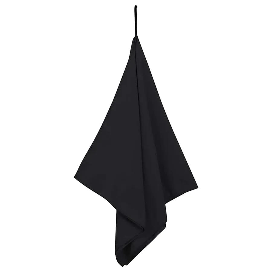 Serviettes de sport 2 pcs Noir 100 x 50 cm - 3