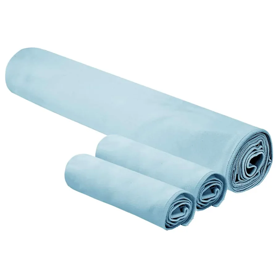 Set de serviettes de sport 3 pcs Bleu Polyester et Polyamide - 2
