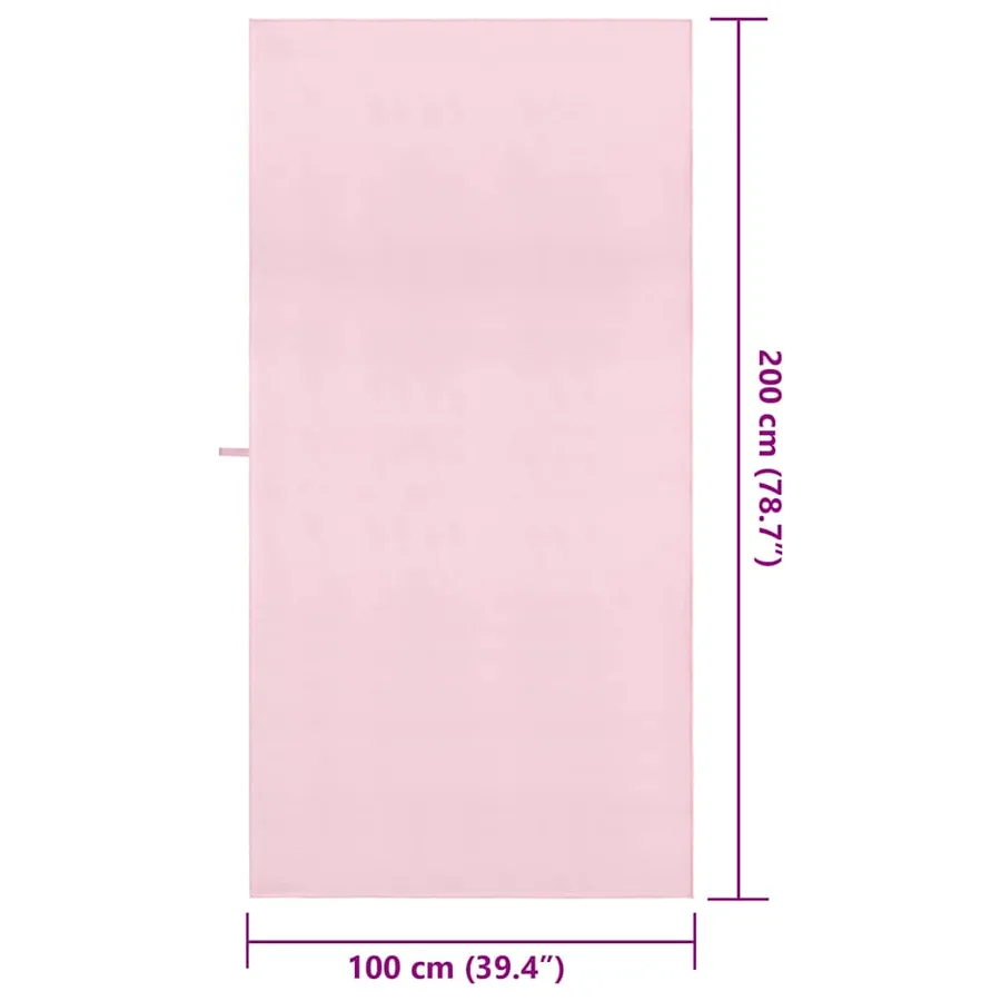 Serviettes de sport 2 pcs Rose 200 x 100 cm - 8