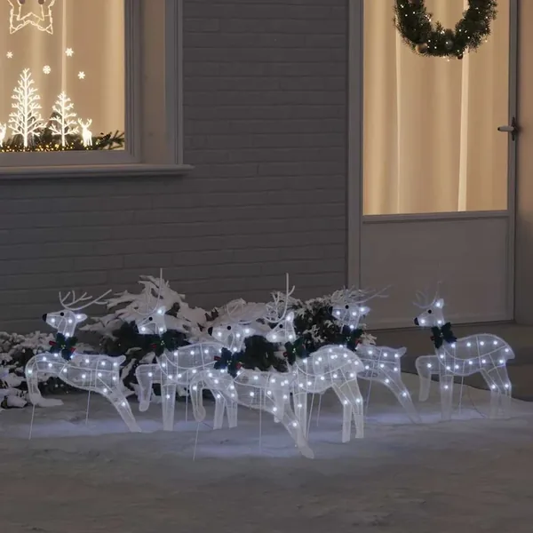 Rennes LED 6 pcs Blanc tissu