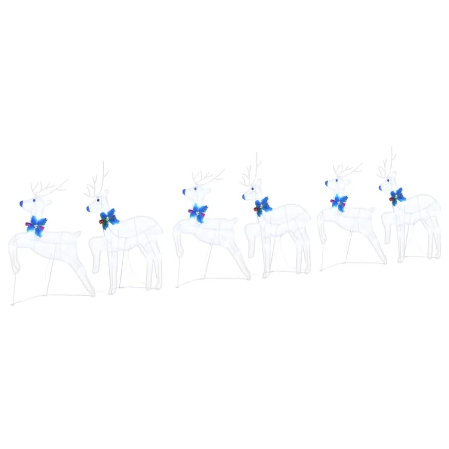 Rennes LED 6 pcs Blanc tissu - 2
