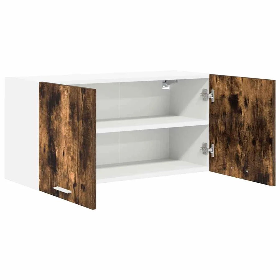 Armoire suspendue Chêne fumé 80 x 31 x 40 cm Bois d'ingénierie - 5
