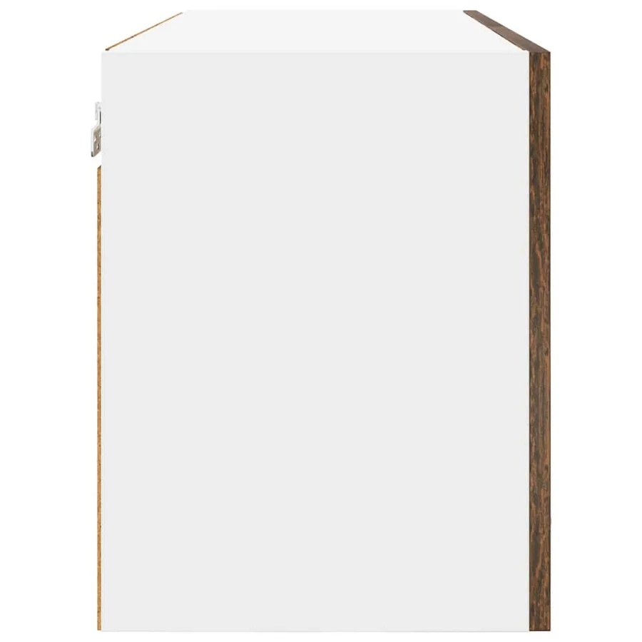 Armoire suspendue Chêne fumé 80 x 31 x 40 cm Bois d'ingénierie - 7