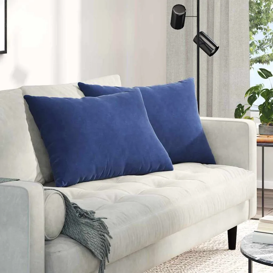 Coussins de canapé 2 pcs Bleu police 70 x 50 cm