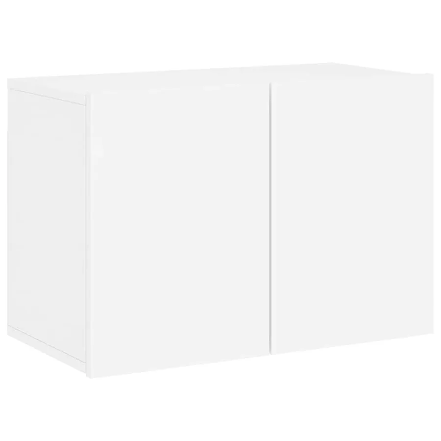 | Meubles TV muraux | Montage mural 6 pcs blanc Bois d'ingénierie - 6