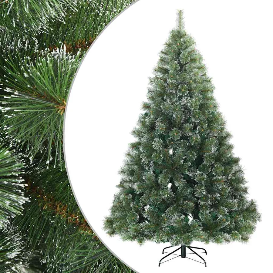 Sapin de Noël artificiel à branches pliantes, duveteux de neige - 2