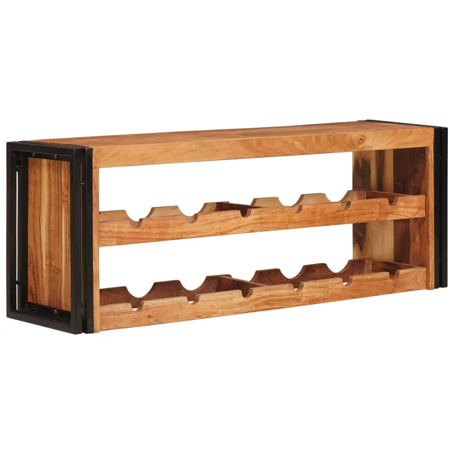 Étagère à vin Marron 120 x 45 x 33 cm Bois d'Acacia Massif